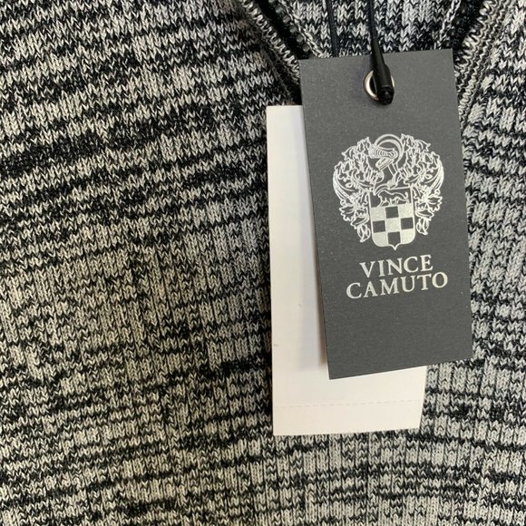 Vince Camuto Men's Knit Cotton Blend Quarter Zip - Picture 3 of 8